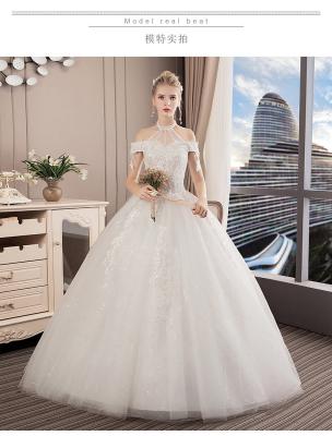 China 2021 New Western Strapless Hot Selling Bridal Dress Lace Wedding Dress Bride Gowns Trailing Vestido De Noiva for sale