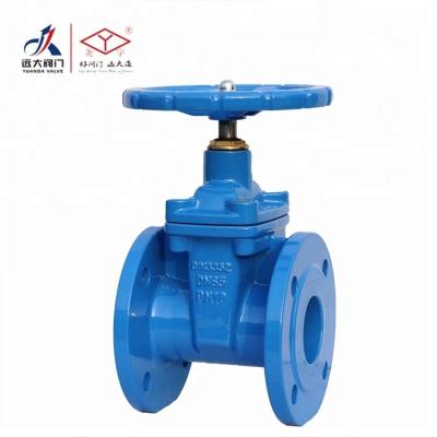 China General Yuanda din3352 f4 seat stem door valve / EN558-1 resilient non rising series 14 / EN1092-2-1997 for sale