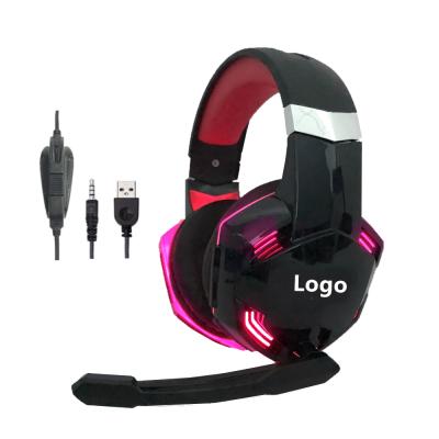 China New Hot Selling Comfortable Model RGB Lighting OEM With Microphone USB Port Gamer Wired Cool Designer For Kids Headset Game for sale