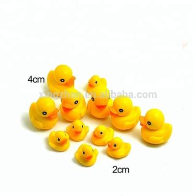 China Cartoon Toy Classic Stuff Duck Miniature Plastic Figure Animal Shape Action Numbers Toys for sale