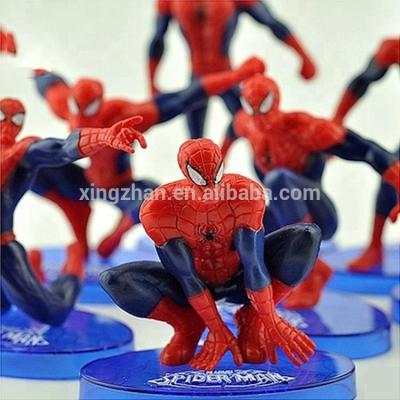 China Plastic Cartoon Toy Famous Character Spider Figurine Custom Make Action Numbers Kids Toys for sale