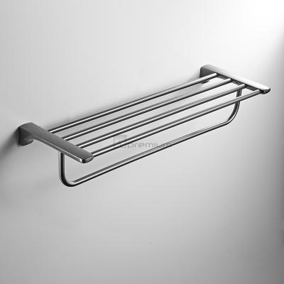 China Wall Mounted Type Four Bathroom Accessories Towel Rack 304 Stainless Steel Bath Towel Rack for sale