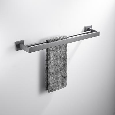 China Wall Mounted Type Single Bathroom Accessories Chrome Towel Rack And Stainless Steel Bath Towel Rack for sale