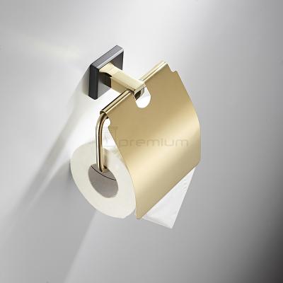 China Wall Mounted Type Waterproof Toilet Paper Holder With Cover For Home Hotel for sale