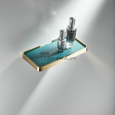 China High Qualiy Brass Bathroom Accessories Wall Mounted Type Bath Shelf for sale