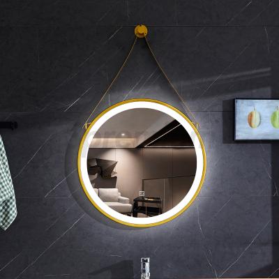 China Illuminated wall mounted led mirror ip67 bathroom led mirror anti fog framed mirror with led lights for sale