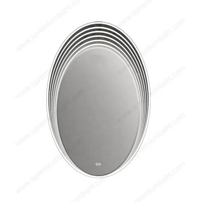 China SP-3250 Large Illuminated Contemporary Oval Backlit Bathroom Mirror With LED Lights for sale