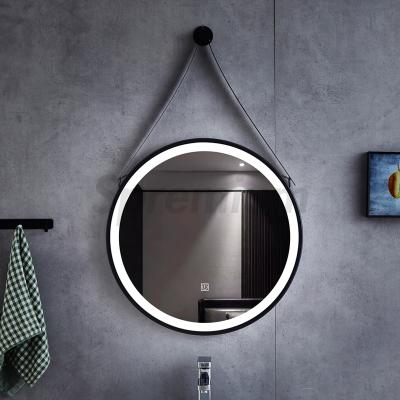 China Hot Selling Round Illuminated Led Smart Led Bathroom Mirror Water Proof Mirror for sale