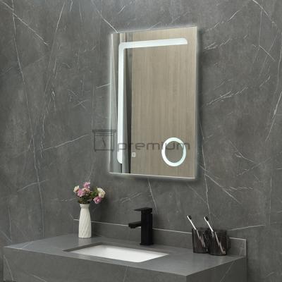 China 3X Magnifying Magnifying Led Bathroom Vanity Mirror Touch Button for sale