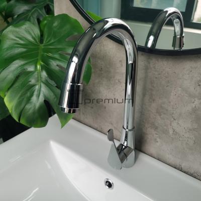 China Metered Faucets Zinc Single Hole Ware Water Faucet Faucet Bathroom Kitchen Sanitary Faucet for sale