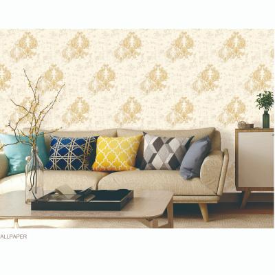 China 2021 modern classic new design damask embossed pvc wallpaper wallpaper for home decoration for sale