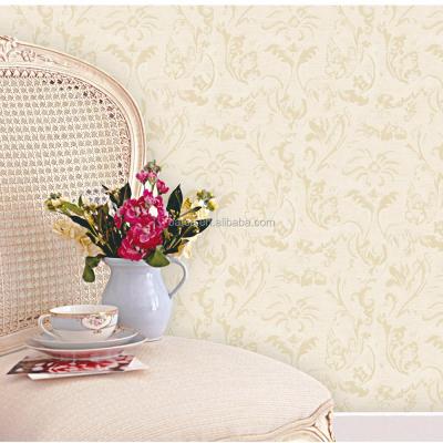 Cina Background Wallpaper CLASSIC Light Yellow Solid Color Wallpaper For Home Deco in vendita