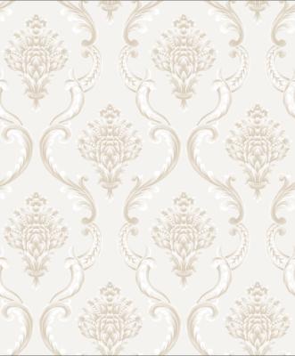 China Factory Wholesale Cheapest Modern Design Damask Gold Wallpaper for sale