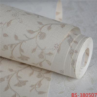 China Modern Environmental Non-woven Wallpaper 3d Flower Pastoral Small Bedroom Living Room en venta