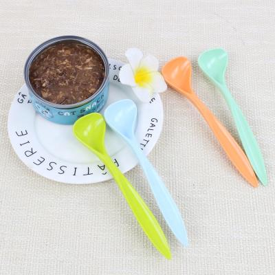 China Party Home Restaurant Long Lasting Hot Selling Spoon With Handle Melamine Spoon And Fork Set for sale