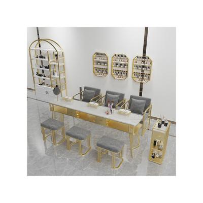 China Contemporary Factory Wholesale Marble Manicure Table And Chair With Plug Manicure Table for sale