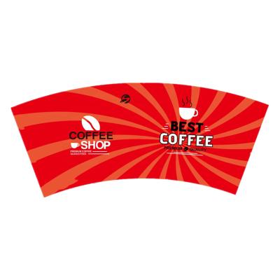 China Waterproof Offset Printing Paper Cup Fan With PE Coated Paper Cup Side Sheets for sale