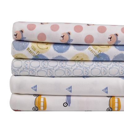 China Tear-resistant Combed Cotton Stocking Class A Fabric Infant Kids Knitted Fabric Combed Cotton Printed Double Sided Fabric for sale