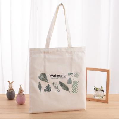 China Reusable Custom Printing Cotton Canvas Bag Creative Shopping Bag Advertising Portable Canvas Bag for sale