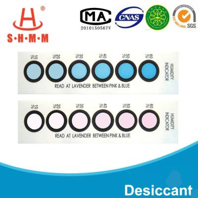 China DMF Free Six Dots Blue To Pink Humidity  Indicator Card For  Packages of  Electronics for sale