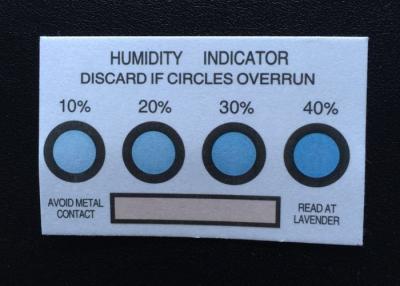 China Four Dots Humidity Indicator Card Sheet For Organic Materials With Carton Packing for sale