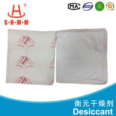 China Calcium Chloride Absorbent Moisture Desiccants 125g Dfm Free Logo Print for sale