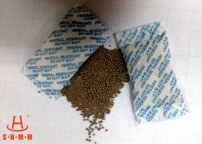 China Odorless Moisture Proof Mineral Desiccant 10g Non Woven Packing With Round Granular for sale