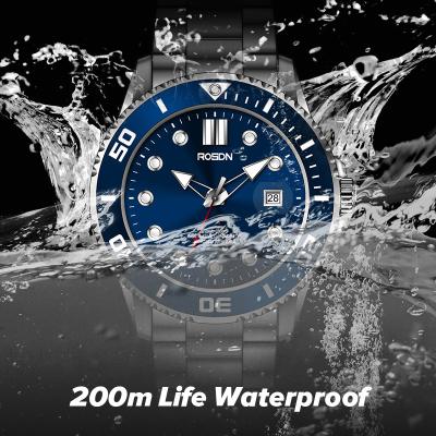 China OEM Sapphire 316 Stainless Steel Miyota 8215 Date Top Men Automatic Luminous Waterproof Watch 200Meter Diving Automatic Mechanical Watch for sale