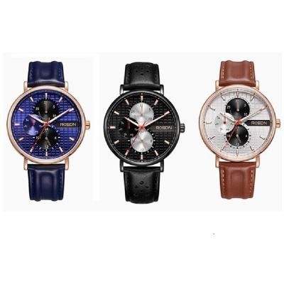 China G3630 ROSDN Chronograph Quartz Watches For Men Mens Watches Stainless Steel Quartz Japan Quartz Watch Custom Chronograph for sale