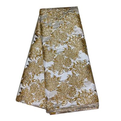 China High quality dubai brocade jacquard lace of new collection 2021 brode austria cotton viable for fabric for sale