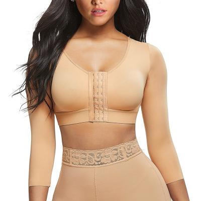 China Antibacterial High Compression Long Sleeves Shapewear Tops Bra Tank Women Fajas Colombianas Vest Mail Surgery for sale