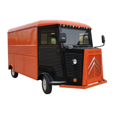 China Hot Dog Food Truck Retro Mobile Food Truck Commercial Supplying Kitchen Food Truck for sale