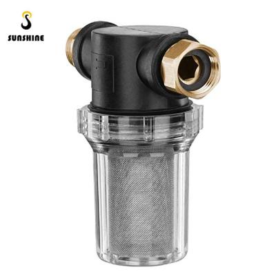 China 3/4 Mesh 40 Mesh Water Inlet Filter Garden Hose Pressure Seal Water Inlet Metal Outdoor Gardening for sale