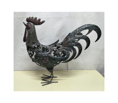 China China wholesale high quality garden ornaments metal rooster rooster statue for sale