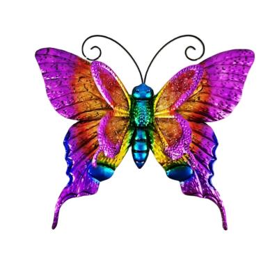 China Art Decor New Arrivals Metal Butterfly With Iron Wall Art Home Decoration for sale