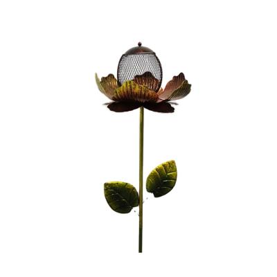 China Art Decor Wholesale Economy Durable Outsude Flower Stake Feeder For Birds for sale