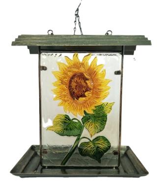 China Art Decor Factory Manufacture Hanging Bird Feeder for Decorative Garden for sale