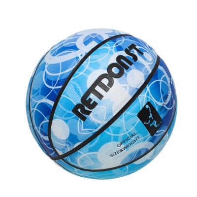 China Basketball Playing Wholesale Customized Logo PU Leather Basketball Training Match Street Standard Basketball Indoor Outdoor Size 7 for sale