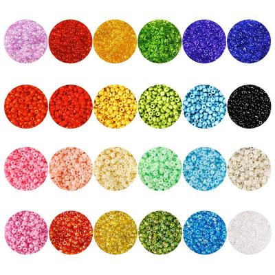 China Fashion Jewelry Findings 35000pcs 2mm Loose Glass Beads Boxed Letter Beads DIY Handmade Jewelry Necklace Bracelet Making Kit Wholesales for sale