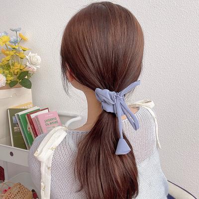 China 2022 Large Intestine Circle Bowknot Bowknot Headdress Hair Band Headband Flower Ribbon Upper Rope Sense for sale