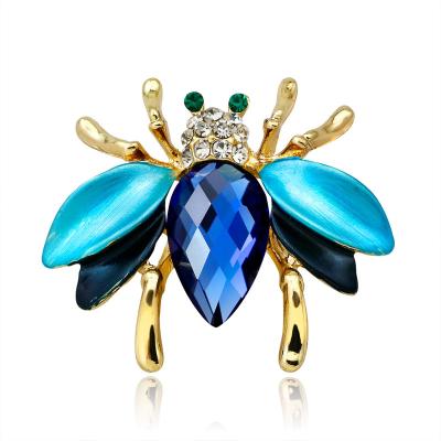 China The new popular cartoon zinc alloy Korean street pats insect series fashionable brooch small cool bee brooch for sale