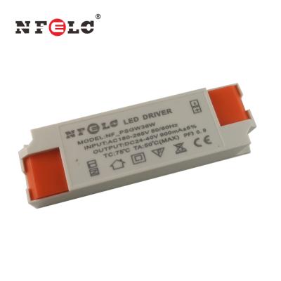 China Spot Light 36W 30W 900mA High PF No Flash Surge Protection EMC CE Isolated LED Driver Constant Current Power Supply for sale