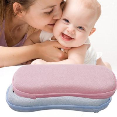 China Hot Sale Anti-Apnea Stuffed Infant Prevent Cushion Baby Memory Foam Flat Head Bed Pillow for sale