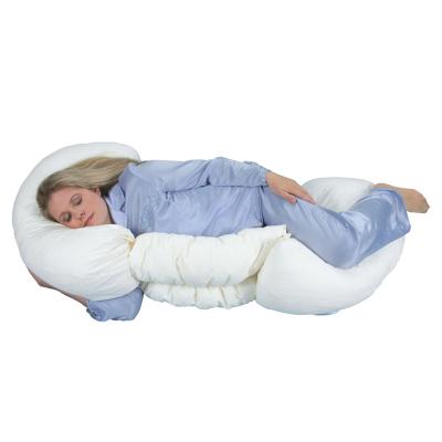 China Anti-Apnea Wedge U-Shape Comfortable Premium Contoured Body Pregnancy Maternity Pillow With Zippered Cover for sale