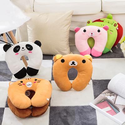 China Anti-Apnea Designs Cute Animal U Shaped New Slow Bound Cartoon Neck Travel Soft Pillow for sale