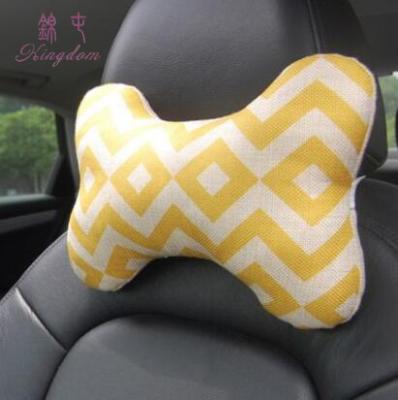 China 2019 Custom Portable Anti-Apnea Logo Neck Support Car Office Bone Shape Pillow With Removable Washable Cover for sale