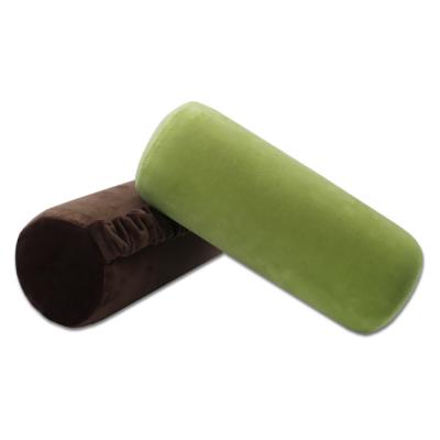 China Anti Snoring Multifunctional Car Memory Foam Pillow Green Cotton Fabric Rest Chair Head Pillow for sale