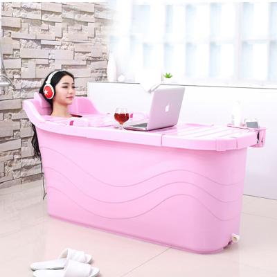 China Sustainable PP5 Large Soaking Foot Massage Bathtub 1.39 Meter Plastic Bathtub For Adult for sale