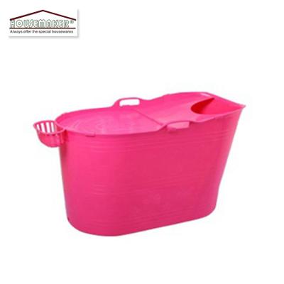 China Cheap Viable Price Freestanding Bathtub Plastic Portable Bathtub For Adult for sale