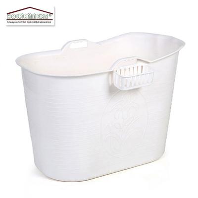 China Sustainable Food Grade PP Material Freestanding Soaking Bathtub For Adult Plastic Bathtub for sale